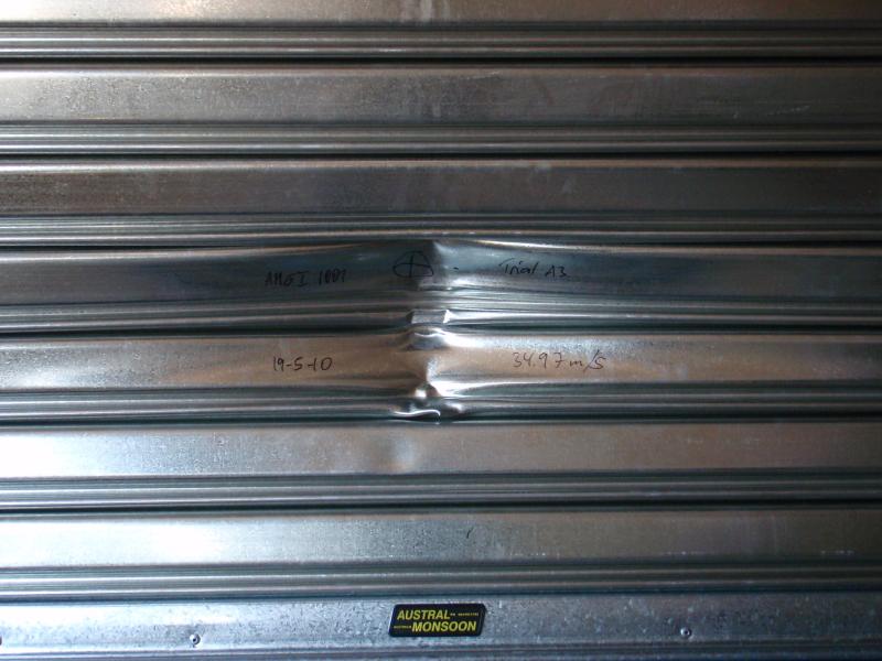cyclone-rated steel roller shutter